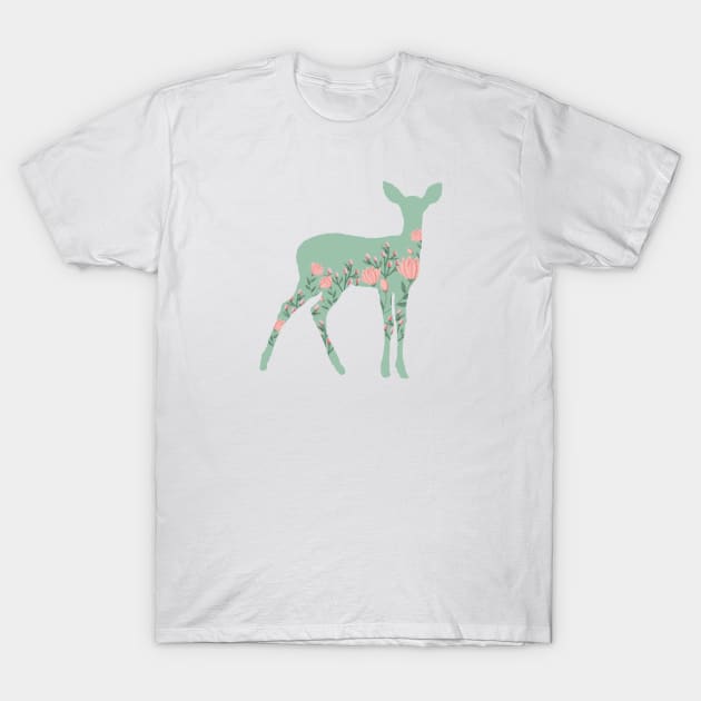 Bambi in the forest T-Shirt by Red Zebra